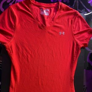 Under armour red shirt XS